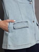 Beckett Denim Blazer - Skylight - Image 5