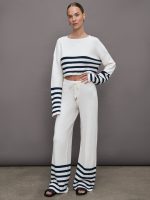 Sharlie Sweater - White / Navy Stripe - Image 5