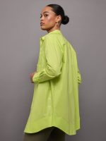 Addy Shirt Dress - LIME - Image 4