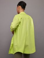Addy Shirt Dress - LIME - Image 5