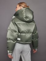 Willow Ama Short Puffer - Steel Green - Image 3