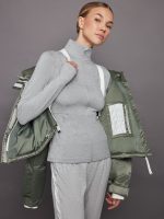 Willow Ama Short Puffer - Steel Green - Image 5