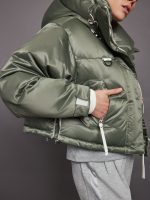 Willow Ama Short Puffer - Steel Green - Image 7