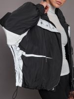 Esme Anorak - Black/ Soft White/ Reflective - Image 5