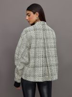 Skylar Faye Bomber - White / Black - Image 6