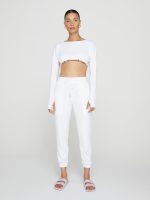 Drawstring Pants - White - Image 9