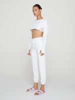 Drawstring Pants - White - Image 10