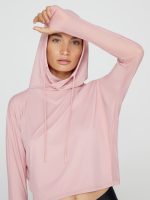 Crop Hoodie - Blush - Image 10