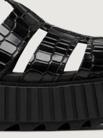 Ona Streetworks Fisherman Mid Sandal - Black/Sea Salt - Image 8