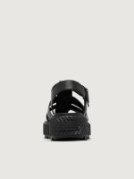 Ona Streetworks Fisherman Mid Sandal - Black/Sea Salt - Image 7