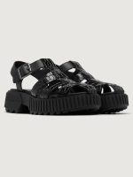 Ona Streetworks Fisherman Mid Sandal - Black/Sea Salt - Image 5