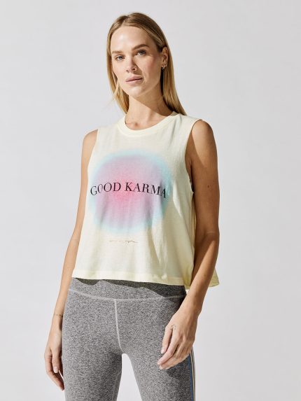 Good Karma Crop Tank - Limoncello