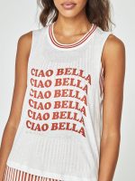 Ciao Bella Crop Tank - Stone - Image 6