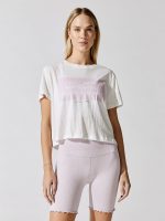 Happy Crop Tee - Stone