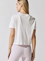 Happy Crop Tee - Stone - Image 3