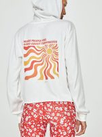 Feel Good Crop Hoodie - Stone - Image 5