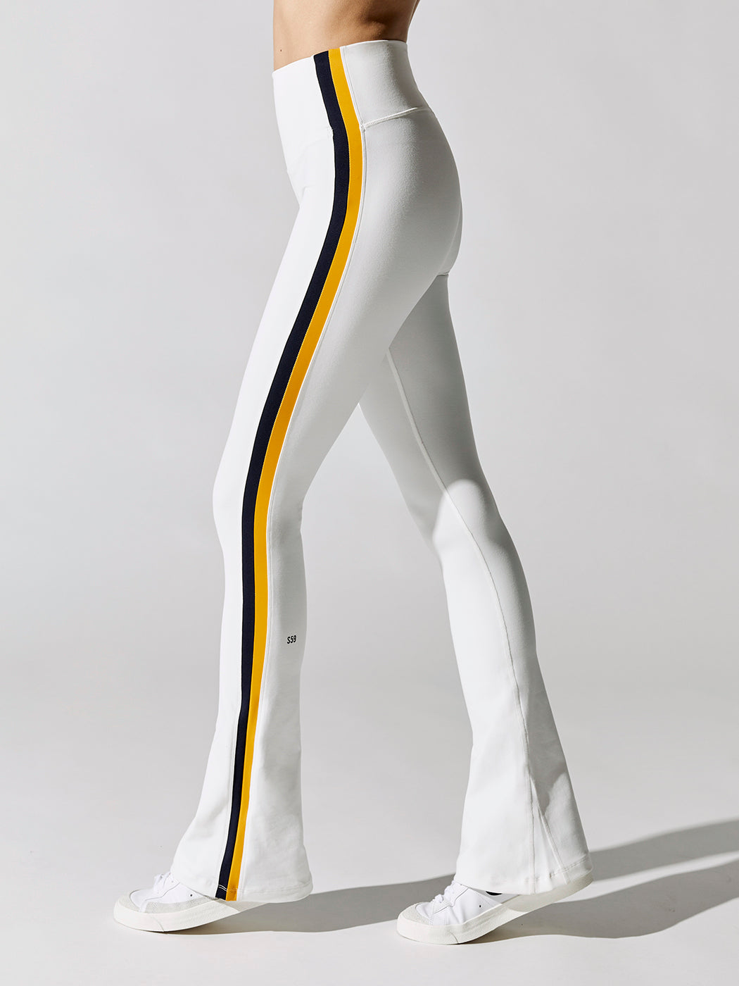 Raquel High Waist Flare - Vintage White Indigo Marigold - Image 1