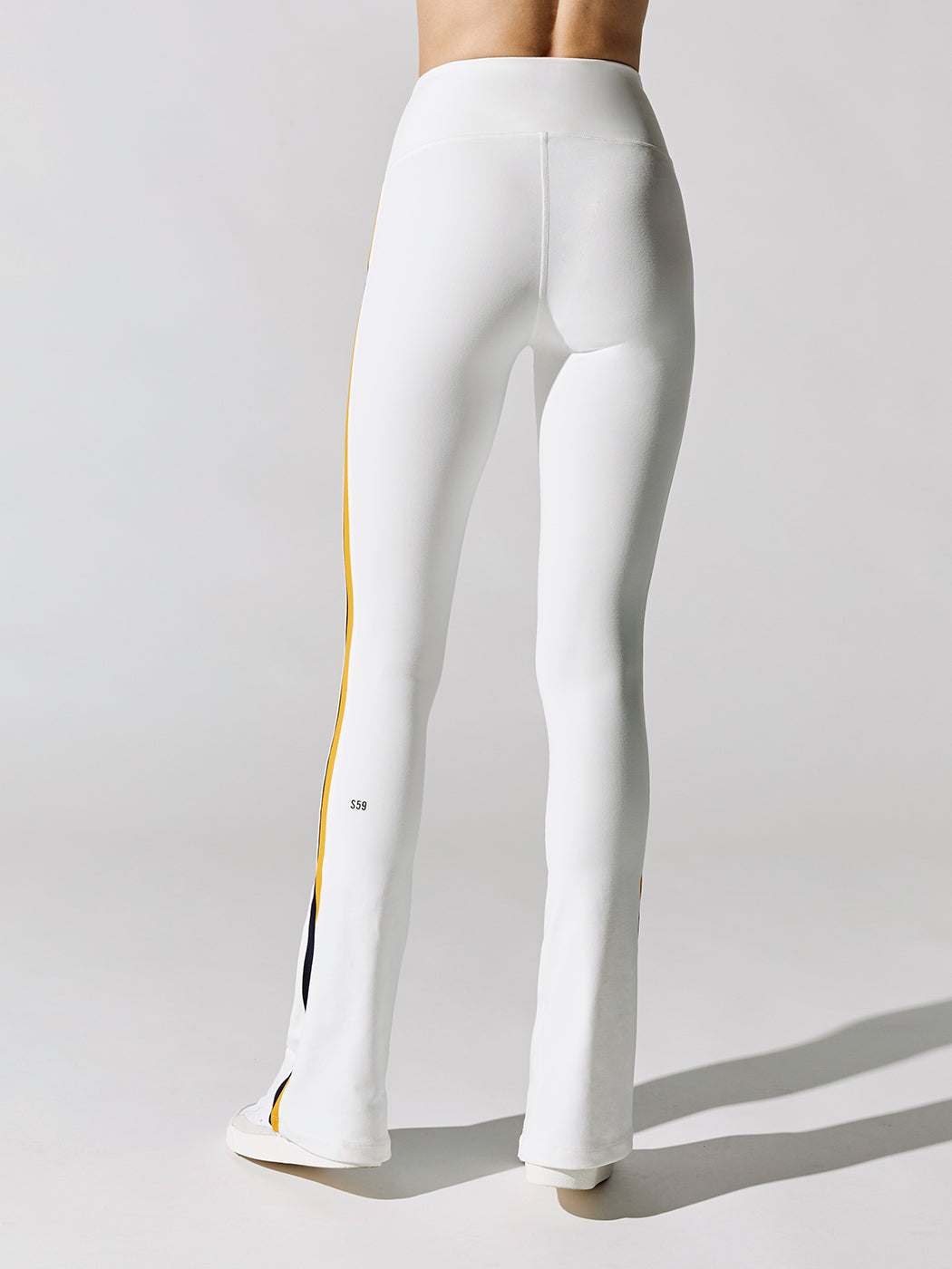 Raquel High Waist Flare - Vintage White Indigo Marigold - Image 5