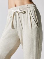 Reena 7/8 Fleece Sweatpant - Heather Oat - Image 6