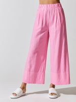 Wide Leg Pant in Linen - Cotton Candy