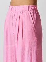 Wide Leg Pant in Linen - Cotton Candy - Image 6