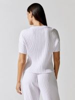 Siro Rib Boxy Tee - White - Image 5