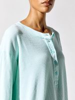 Thermal Henley Sweatshirt - Mist - Image 4