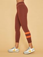 Stripes Yoga Pant - Rust