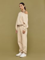 One Shoulder Sweatshirt - Powder - Image 5