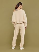 One Shoulder Sweatshirt - Powder - Image 6