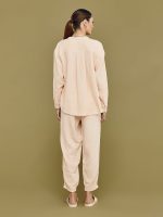 Mandarin Collar Shirt - Blush - Image 3