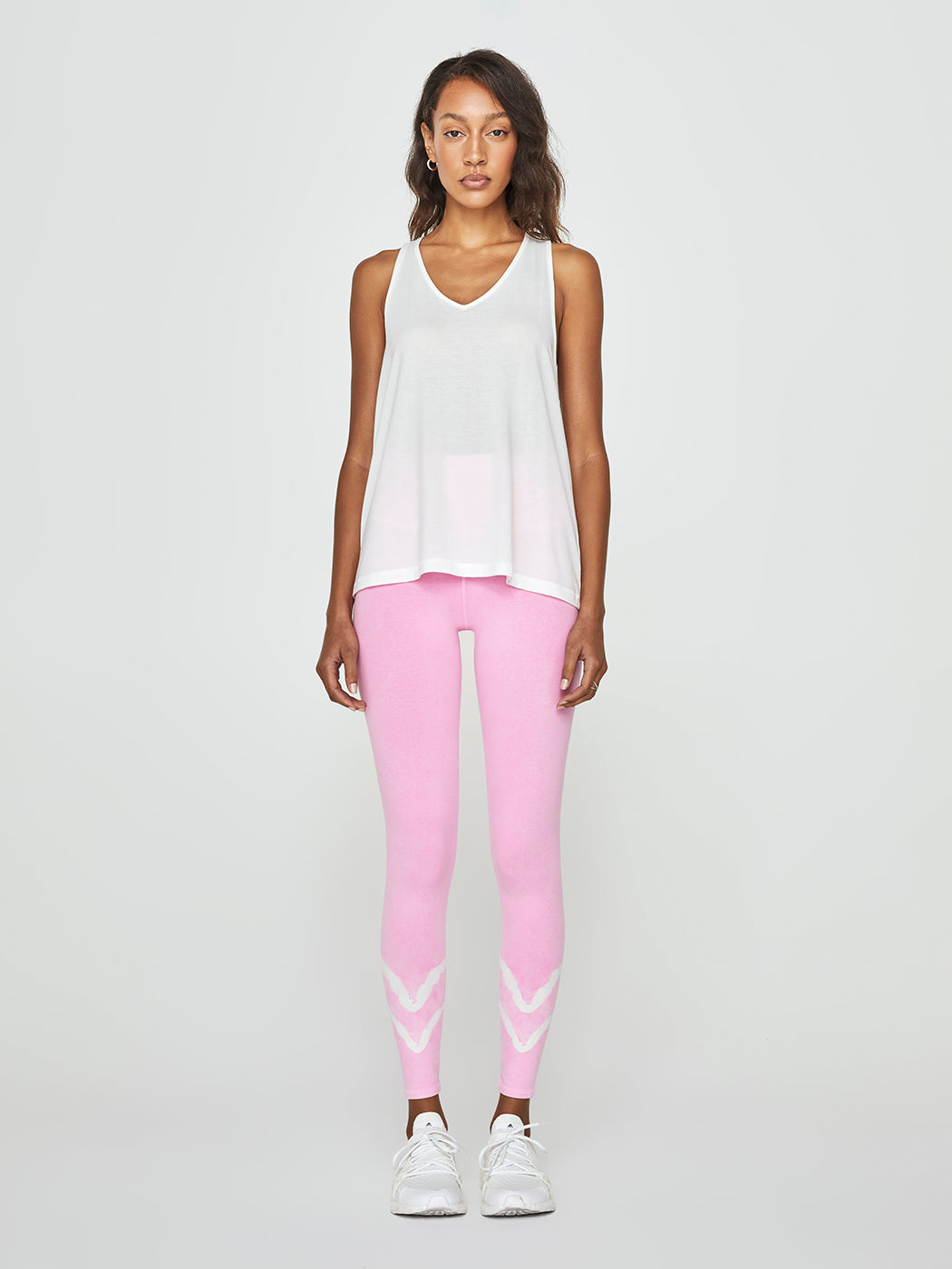Move Split Back Yoga Vest Top - Lily White - Image 3