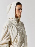 Adapt Studio Hooded Zip Through - Pebble Beige - Image 3