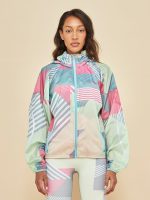 Pack Away Jacket - Pink Block Print