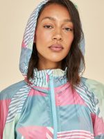 Pack Away Jacket - Pink Block Print - Image 7
