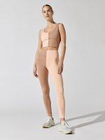 Apricot Colorblock TLC Super-High Band Legging - Two Tone Apricot - Image 3
