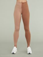 TLC Colorblock Legging - 2-Tone Camel/Aztec