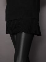 Pallas Pleated Sweatshirt Dress - Black - Image 7