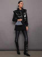 Pallas Pleated Sweatshirt Dress - Black - Image 4