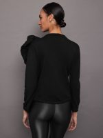Nomia Rosette Top - Black - Image 6
