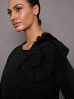 Nomia Rosette Top - Black - Image 4