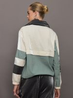 Athena Colorblock Track Jacket - Black Combo - Image 5