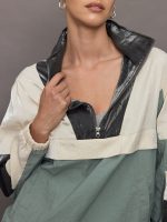Athena Colorblock Track Jacket - Black Combo - Image 7
