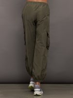 Theia Taffeta Cargo Pant - Army - Image 5