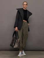 Theia Taffeta Cargo Pant - Army - Image 3