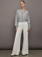 Nomia Ruched Zip Hoodie - Heather Grey - Image 8