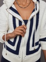 Kai Crochet Hoodie - White - Image 4