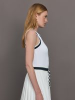 Kristy Rib Tank Top - White - Image 4
