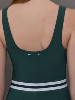 Peached Lucette Pleated Dress - Green - Image 6