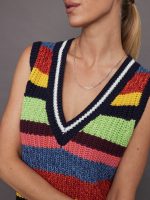 Wabi Sabi Nikko Knit Vest - Stripe - Image 6